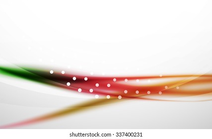 3d colorful wave line, abstract background with light and shadow effects. Wavy pattern, layout