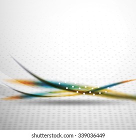 3d colorful wave line, abstract background with light and shadow effects. Wavy pattern, layout