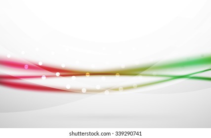 3d colorful wave line, abstract background with light and shadow effects. Wavy pattern, layout