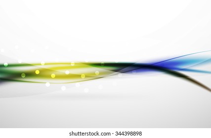3d colorful wave line, abstract background with light and shadow effects. Wavy pattern, layout