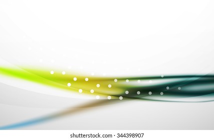 3d colorful wave line, abstract background with light and shadow effects. Wavy pattern, layout