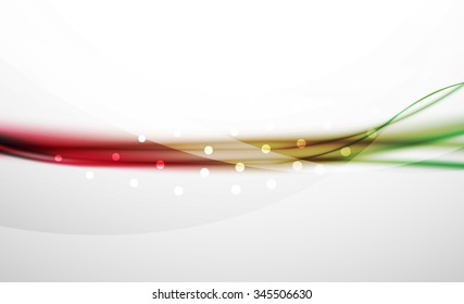3d colorful wave line, abstract background with light and shadow effects. Wavy pattern, layout