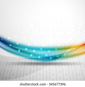3D bunter Wellenlinie, abstrakter Hintergrund mit Licht- und Schatteneffekten. Wavy-Muster, Layout