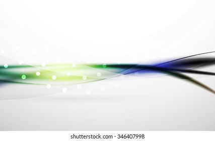 3d colorful wave line, abstract background with light and shadow effects. Wavy pattern, layout