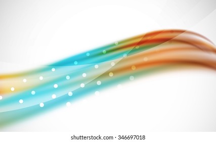 3d colorful wave line, abstract background with light and shadow effects. Wavy pattern, layout