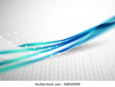3d línea de onda colorida, fondo abstracto con efectos de luz y sombra. Patrón ondulado, disposición