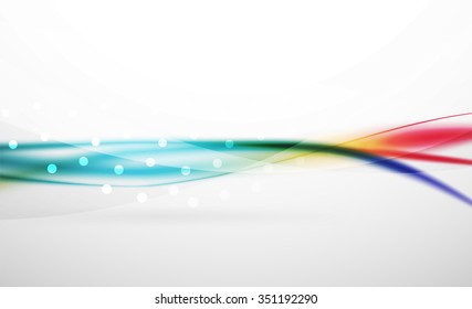 3d colorful wave line, abstract background with light and shadow effects. Wavy pattern, layout
