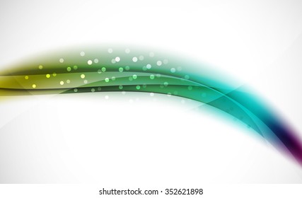 3d colorful wave line, abstract background with light and shadow effects. Wavy pattern, layout