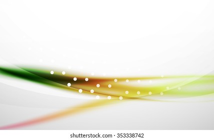 3d colorful wave line, abstract background with light and shadow effects. Wavy pattern, layout
