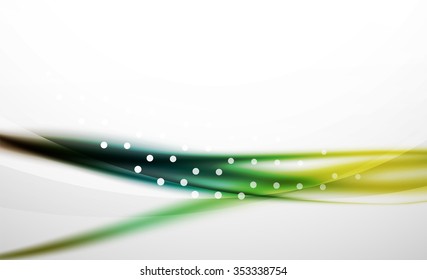 3d colorful wave line, abstract background with light and shadow effects. Wavy pattern, layout