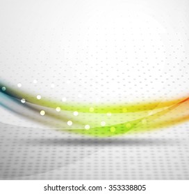 3d colorful wave line, abstract background with light and shadow effects. Wavy pattern, layout