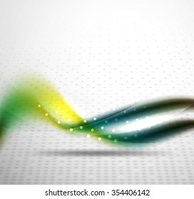 3d colorful wave line, abstract background with light and shadow effects. Wavy pattern, layout