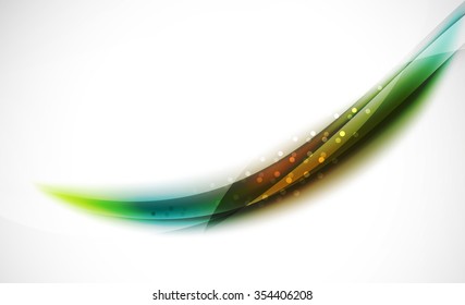 3d colorful wave line, abstract background with light and shadow effects. Wavy pattern, layout