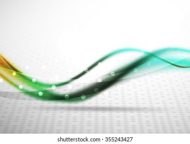 3d colorful wave line, abstract background with light and shadow effects. Wavy pattern, layout