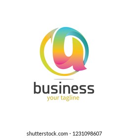 3d Colourful Letter 'u' Logo