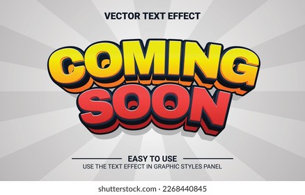 3d coming soon editable text effect