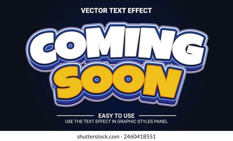 3d coming soon editable text effect