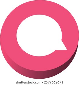 3d comment speech bubble icons collection set. message chat bubble 3d vector icon in vibrant pink, green, blue colors for chatting, messaging, communication apps, social media interface