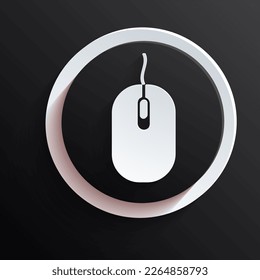 3d computer mouse vector isolated 