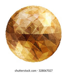 3D concept illustration. Vector Abstract geometric background.