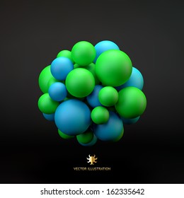 3D concept illustration. Vector template.