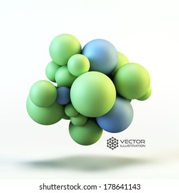 3D concept illustration. Vector template.