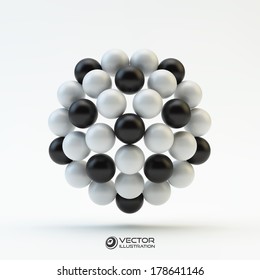 3D concept illustration. Vector template. 