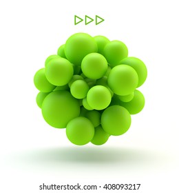 3D concept illustration. Vector template.