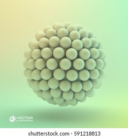 3D concept illustration. Vector template. 