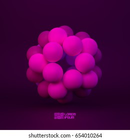 3D concept illustration. Vector template.