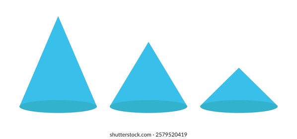 3d cone is a three-dimensional geometric shape in mathematics.