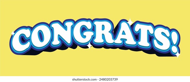 3d, congrats, illustration, celebration, background, blue, design, party, vector, congratulation, celebrate, holiday, confetti, birthday, decoration, card, gift, template, congratulations, greeting, h