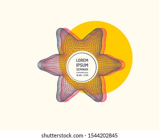 3D connection structure. Futuristic technology style. Abstract design. Vector illustration.