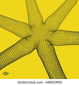 Estrutura de conexão 3D. Estilo De Tecnologia Futurista. Design abstrato. Elemento Geométrico De Reticulado. Ilustração de vetor.