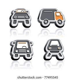 3d contour transport icons