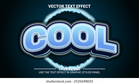 3d cool editable text effect