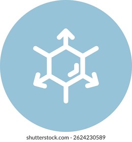 3d coordinate axis Line vector Icon Design