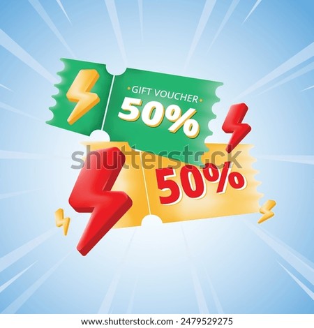 3D Coupon Gift Voucher special offers advertisement