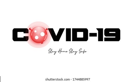 3D covid 19 illustration is created
