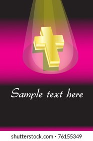 3d cross background