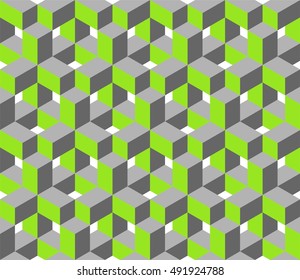 3d cross isometric pattern, vector illustration