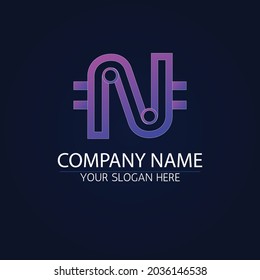 3D crypto currency Logo letter N symbol, Modern, Tech, Mining, Bitcoin, Digital, Icon