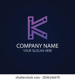 3D crypto currency Logo letter K symbol, Modern, Tech, Mining, Bitcoin, Digital, Icon