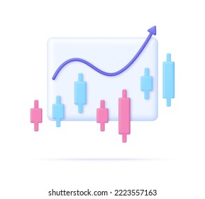 3D Cryptocurrency illustration. Market analytics and trading concept. Trading strategy. Global stock exchanges index. Cryptocurrency transaction. Online banking.