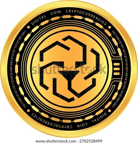 3d cryptocurrency logos . unus sed leo-leo cryptocurrency logo drawings on transparent background.