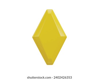 3D-Kristall-Juwel, Zaubersteine-Symbol, Vektorgrafik