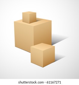 3D cube composition.. Vector illustration.