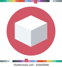 3d cube icon.