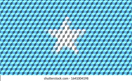 3D Cube Mosaic Somalia Flag Vector