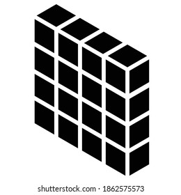 3D Cube, Square icon, symbol and logo (Series)